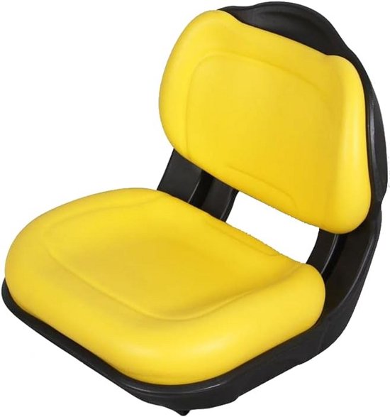 Vouwbare Zitmaaier Stoel Universeel en Waterdicht Geel PVC