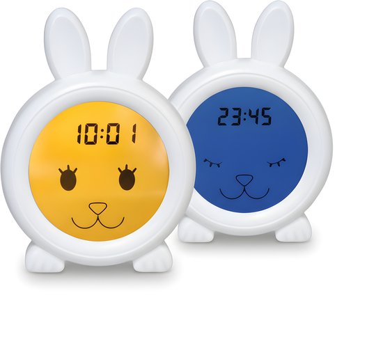 Vroege Vogeltjes - Slaaptrainer Konijn - Slaapwekker - Wekker en Nachtlampje Kinderen van Merkloos