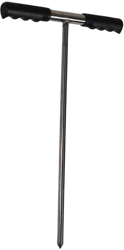 Vt products - Bodemmonstersonde - Verstelbare T-handgreep - Roestvrijstaal - Scherpe Punt - Bodemmonstername - Geschikt voor Tuin en Boerderij - 32-48 van Merkloos	