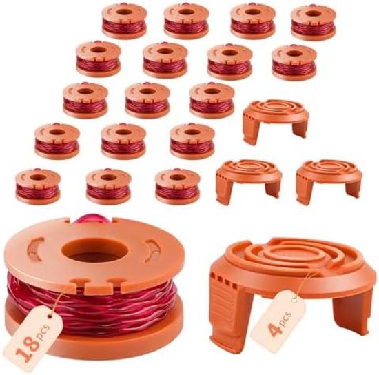 WA0010 WA0004 WA0004.1 Grasmaaierspoelen. Geschikt voor Worx grasmaaiers WG151, WG163E, WG157, WG160, WG163, WG165, WG170 (1.65mm*3.05mm)