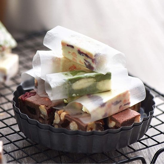 Wafelpapier - 500 Stuks - Eetbaar Rijstpapier - Food Grade - Snoeppapier voor Thuis Bakken - Bakken en Decoratie van Merkloos	