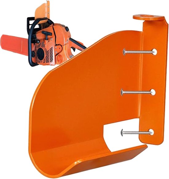 Wandgemonteerd kettingzaagrek - Kettingzaagrek Geschikt voor in de garage - Opberg- en organisatieoplossing van Merkloos	