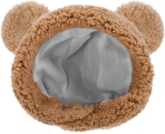Warm Bear Hat - Verstelbare Pet Headwear Cap - Oren Ontwerp voor Kat - Kleine Puppy Hond van Merkloos	