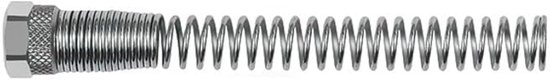 Wartelmoer met knikbeschermingsveer, voor slang 6/4 mm, SW 12, werkdruk max. 18 bar, messing vernikkeld