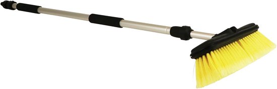 Wasborstel Telescoop - Autoborstel Uitschuifbaar - Auto Reinigen - Verstelbare Waterkraan - 95-160 cm - Aluminium