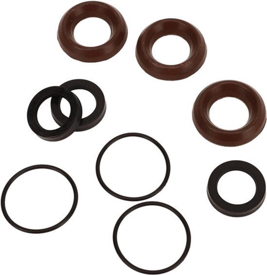 Water Seals Kit - 9 Stuks Hogedrukreiniger Pomp Seal Kit - Rubber 18mm RKA XR RKV XRC XRA - Vervanging Hogedrukreiniger Pomp . van Merkloos	