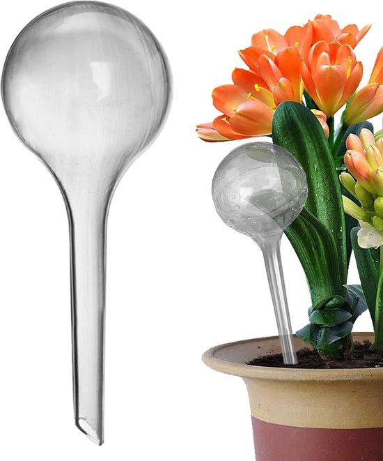 Waterbollen Kamerplanten - Zelfwatergevende Bollen - Planten Water Geven - Constante Watertoevoer - 127 cm Hoog - Helder van Merkloos	