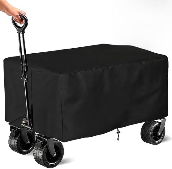 Waterdichte Afdekking voor Bolderkar, Regenbescherming van 210D Oxford Doek met UV-Bescherming, Opvouwbaar, Geschikt voor Tuinwagen van Merkloos	
