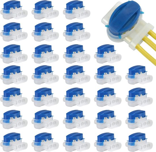 Waterdichte kabelconnectoren voor robotmaaiers en elektrische toepassingen - 30 stuks van Merkloos	