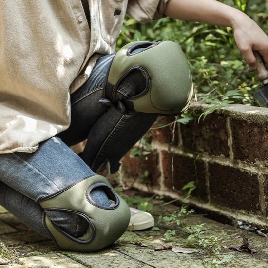 Waterdichte kniebeschermers voor de tuin, buitenmatten, kniebeschermers voor het wieden van onkruid, elastische beschermende kniebeschermers van sponsmateriaal