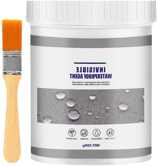 Waterdichte transparante coating, 300g isolerende sealant voor tegels, muren en daken - duurzame bescherming tegen vocht en schimmel