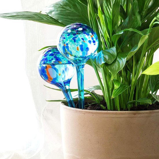 Watergeef Bollen - Plantenverzorging - Planten water geven - Automatische watertoevoer - 200 ml - Blauw