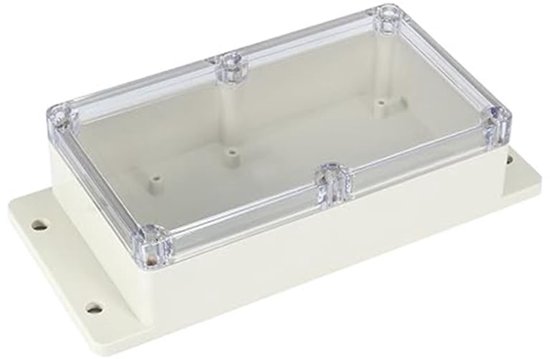 Waterproof ABS junction box - elektrische behuizing - voor elektronische projecten - grijs/transparant van Demumapion