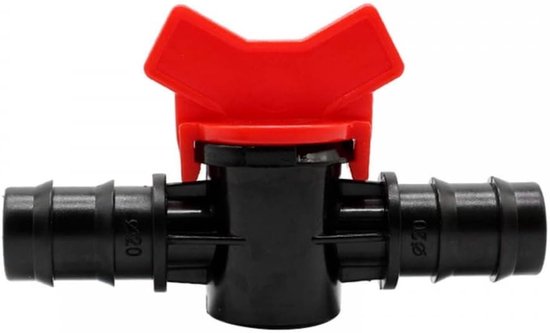 Waterstroom regelventiel voor aquarium - kunststof druppelirrigatie schakelaar ventiel - slang buisventiel buisverbinding voor 12 mm/16 mm/12 mm tot 16 mm slang