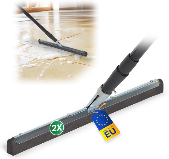 Watertrekker voor Vloeren en Douches - Multifunctionele Rubber Trekker zonder Merknamen - XXL voor Brede Tegels en Gladde Oppervlakken van Merkloos	