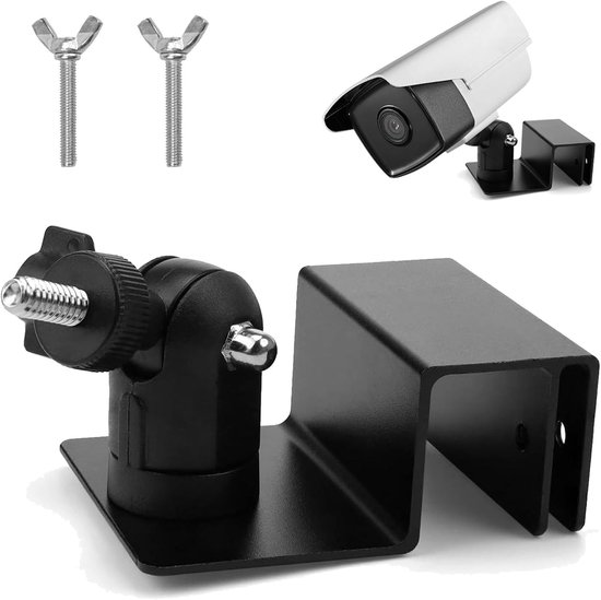 Weatherproof Roof Gutter Houder - Wandmontage Camera's - 360 Graden Verstelbare Ringhouder - Goot Haak - Universele Schroefadapters voor Buiten en Binnen - Veiliger Camerasysteem van Merkloos	