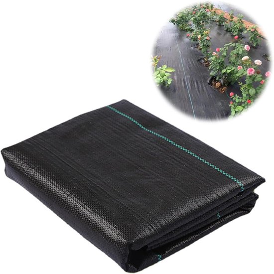 Weed Cloth - Water Permeable - Ademend - Scheurvast - Voor Weeding - Tuinieren - Landbouw - 2 m x 2 m van Merkloos	