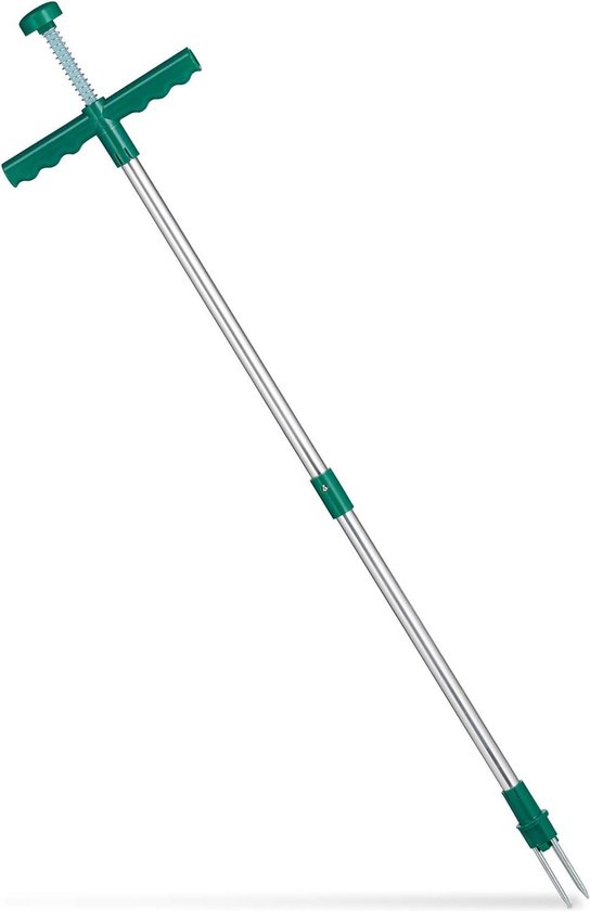 Weed Cutter Tool - Eco-Friendly Steel Claws with Handle, 100 cm - Green van Merkloos	