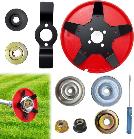 Weedermessen voor Tuin en Gazon, 15cm Weeding Tray, Tuingereedschap voor Onkruidbestrijding, Brush Cutter en Onkruidborstel voor Efficiënte Verwijdering