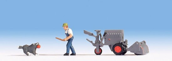 Weg Veegmachine - Landschap Modelling - Modelbouw Scène - Schaal H0 - 10 cm - Groen