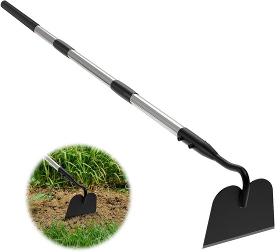 Wegwerphoes - Tuinhark Schoffel - Onkruid Verwijderen - Zelfnivellerend - 167 cm - Zwart van Merkloos	