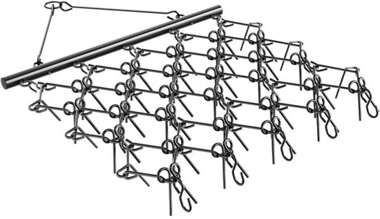 Weidesleep - Weide-eg - Afmeting 178 x 147 x 11 cm - Met 60 Tanden - Voor ATV, UTV, Gazontractor & Zitmaaier - Grondbewerking, Egaliseren & Zaaien - Onderhoud Grindopritten