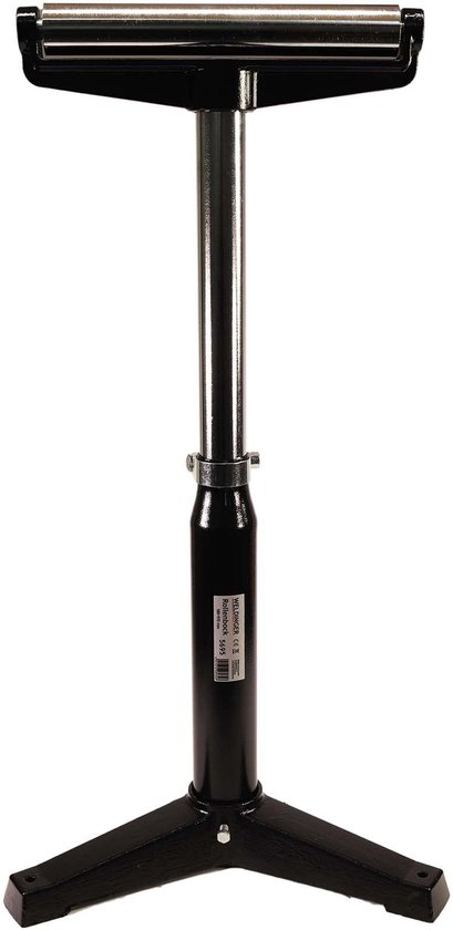 WELDINGER Rolstandaard in hoogte verstelbaar van 580-970 mm rolbok, massieve standaard van gietijzer