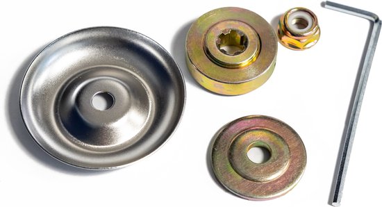 WeMi Universele bevestigingsset voor bosmaaier - bevestigingsset voor opzetstukken - adapterset - installatieaccesoires bosmaaier - bosmaaier opzetstuk bevestigen - onkruidverwijderaar - tuingereedschap - universele onkruidborstel bevestigingsset van Merkloos	