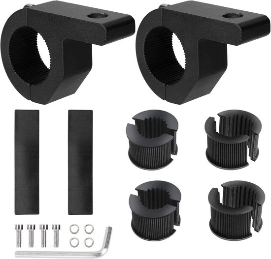 Werklampenhouder, universele lichtbalk, houder voor frontbeschermbeugel, terreinwagen, auto, vrachtwagen, motorfiets, boot, 2 stuks, 19-32 mm van URAQT