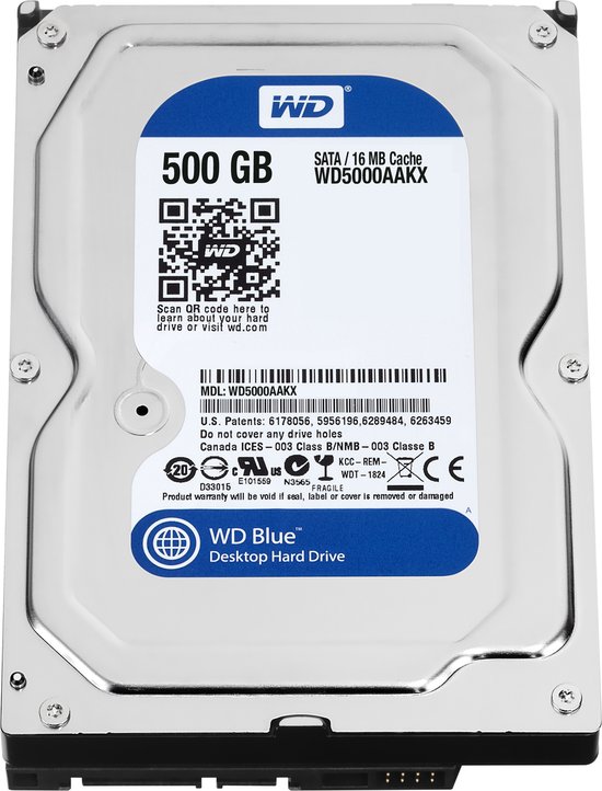 Western Digital WD5000AAKX - Interne harde schijf / 500GB / 3,5 inch SATA van Western Digital