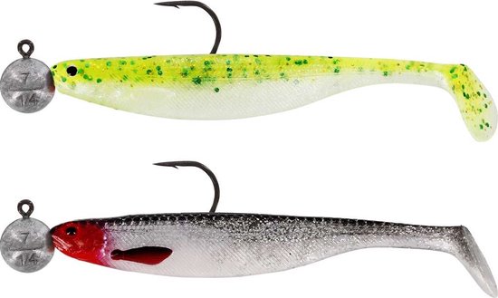 Westin Shadteez Slim 12cm R n R 10g - Haak 6/0 (2 pcs) - Kleur : Dark Water Mix 2 van Westin