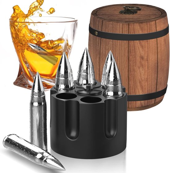 Whiskystenen set voor mannen - Perfect als geschenk voor vader, broer of echtgenoot - Ideaal voor Kerstmis van Gadgy