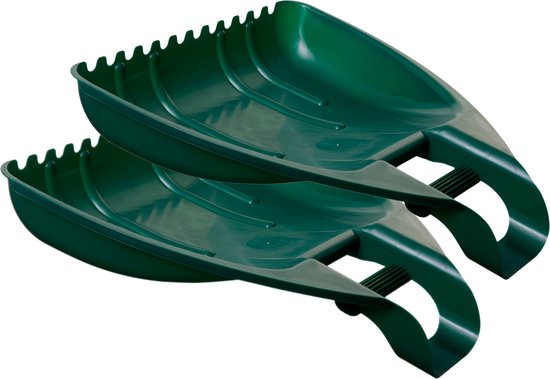 Whitefurze Bladgrijper/Bladhark - 2-delig - groen - kunststof - 45 x 41 x 9 cm van Whitefurze