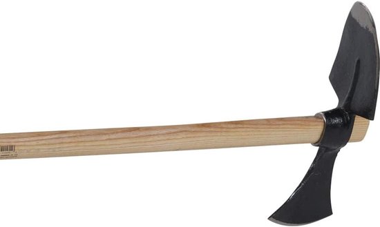 Wiedehophak Ovaal - Hakbijl Tuin - Onkruid Verwijderen - Gesmede Kop - 105cm Steel - Zwart Naturel van Merkloos	