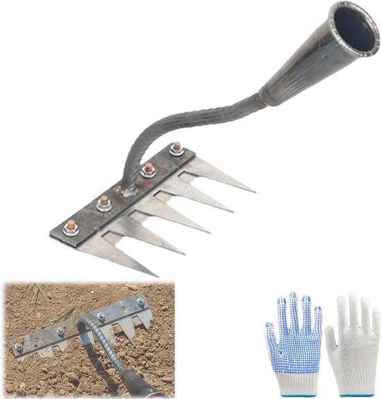 Wiedhark IJzer - Wiedeg - Tuinonderhoud - Stevig Ontwerp - 5 Tanden van Merkloos	