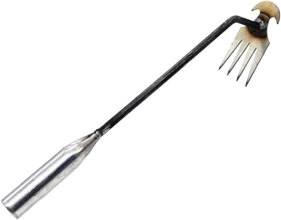 Wiedvork Tuin - Onkruidsteker Grond - Onkruid Verwijderen - Verstevigd Ontwerp - 50 Gram - Zilver