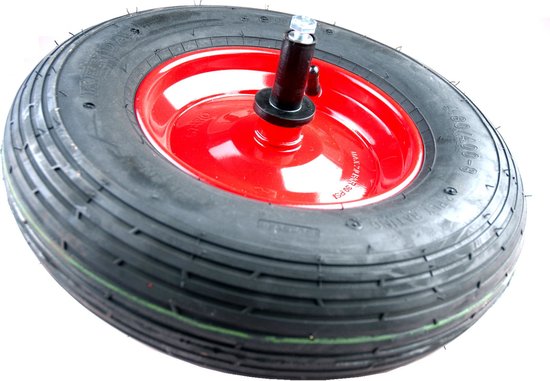 Wiel 4.80/4.00x8, 2ply band, stalen velg, as 19cm van Tente