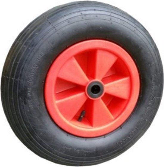 Wiel met pvc velg - luchtband - 400-8 - asgat 25mm. van Altrad.
