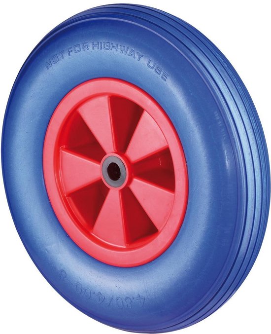 Wiel Polyurethaan Lekvrij 400X100Mm Blauw Kunststof van Fortelock