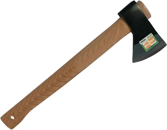 Wika bijl met houten handvat 800 - robuuste outdoortool van Merkloos	
