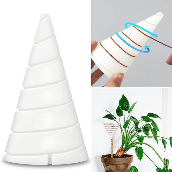 Witte spoelwikkelmal voor elektrocultuur, koperen tuinantennes, gereedschap voor het maken van antennes voor het kweken van tuinplanten en groenten. van Merkloos	