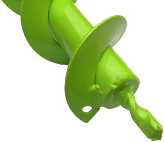 WNHB® Grondboor voor boormachine - 80mm diameter - 450mm lengte - ideaal voor planten en kuilen graven van Merkloos	