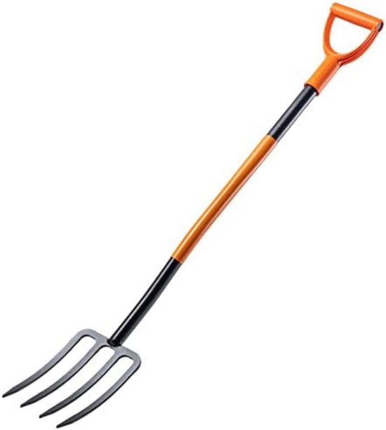 Woelvork - Spitvork - Grelinette - Oranje en Zwart van Merkloos	