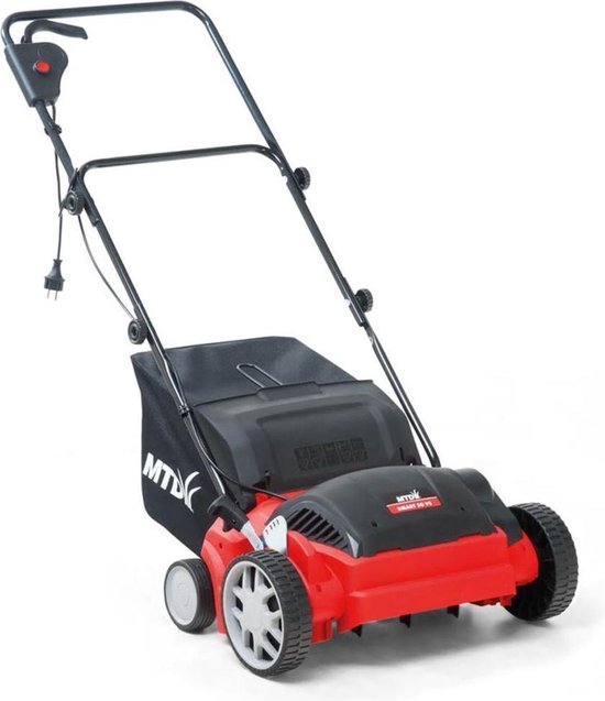 WOLF-Garten 5 Hoogtes Verstelbare Elektrische Verticuteermachine met inklapbare duwboom - werkbreedte 30cm - 1200 W - opvangbak 35 liter - Smart 30 VE van WOLF-Garten