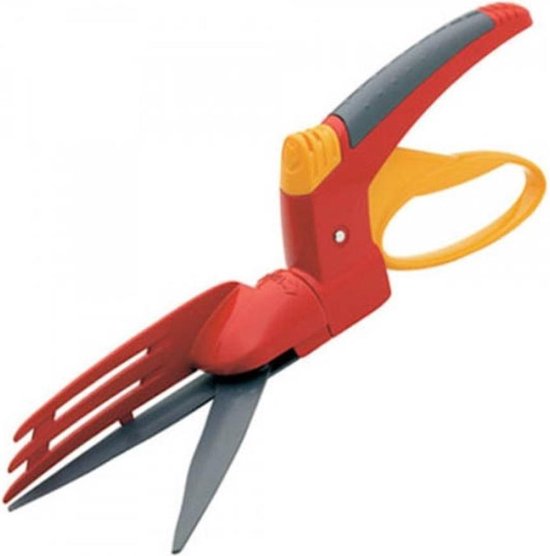 WOLF-Garten Grasschaar Professional Ri-GC - 180⁰ draaibare schaarbladen - 30% minder krachtinspanning - grascollector - comfort handgreep van WOLF-Garten