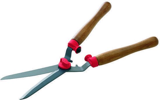 WOLF-Garten Heggenschaar Speciaal HS-TL - Gebogen messen - Antikleeflaag -  instelbare messpanning - Geïntegreerde takkenschaar van WOLF-Garten