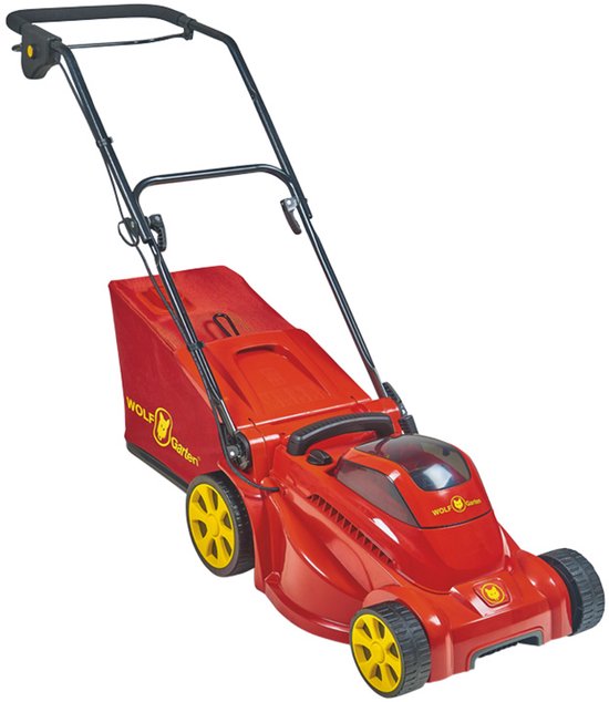 WOLF-Garten LYCOS 40/340 M Duwgrasmaaier Batterij/Accu Zwart, Rood, Geel