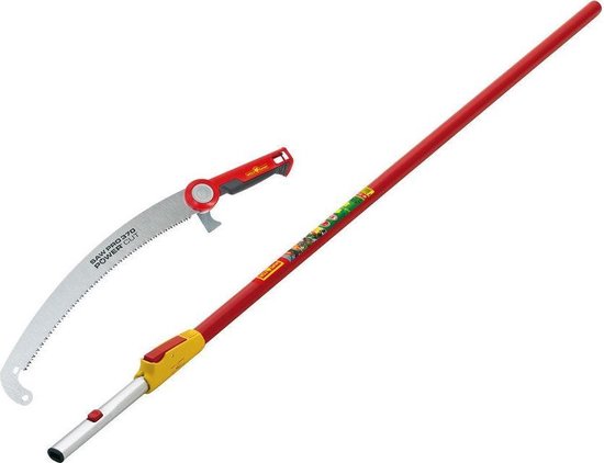 WOLF-Garten Multi-Star® Boomzaag PROFI POWER CUT SAW PRO 370 + ZM V 4 Variosteel - meslengte 37 cm - steellengte 220-400 cm - Multi-Star® klikverbinding voor steel van WOLF-Garten