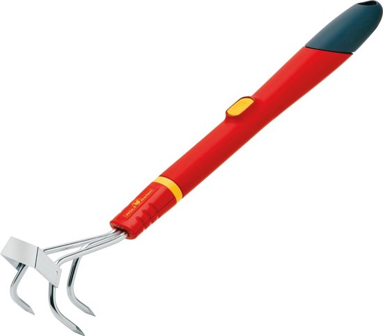 WOLF-Garten multi-star LB-M/ ZM 30 Onkruidwieder + steeltje cultivator (Rood/Geel) van Merkloos	
