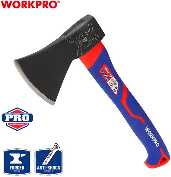 WORKPRO WP241043 Bijl 600 g - C45 Staal en Fiberglass Steel - Professioneel van Merkloos	
